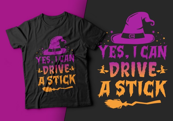 Yes i can drive a stick – halloween t shirts design,witch t shirt,halloween svg design,treat t shirt,good witch t-shirt design,boo t-shirt design,halloween t shirt company design,mens halloween t shirt design,vintage