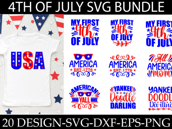 4th july svg bundle, 4th of july bundle svg, clipart svg file for cutting digital files, patriotic svg, july 4th svg,