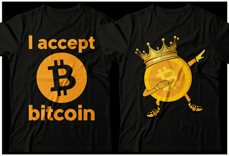 Bitcoin t-shirt Design Bundle, Bitcoin Bundle, Bitcoin tshirt, Bitcoin typography tshirt, Blockchain t-shirt, Cryptocurrency t-shirt Bundle, BTC tshirt, Bitcoin SVG Bundle