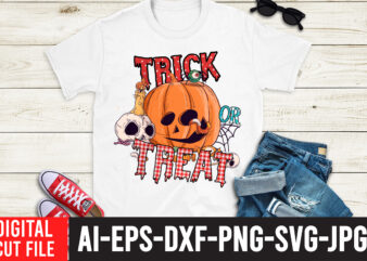 Trick or Treat Sublimation Design , Halloween Sublimation Bundle , Halloween PNG Print , Transparent Background , Sublimation PNG, Halloween Bundle Png, Trick or Treat Png, Spooky Vibes, Cowhide, Western