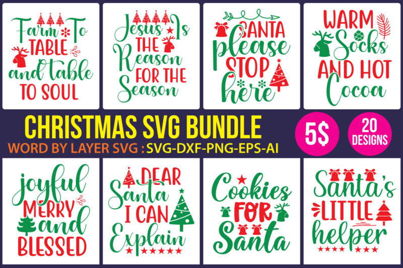 Christmas svg mega bundle , 220 christmas design , christmas svg bundle , 20 christmas t-shirt design , winter svg bundle, christmas svg, winter svg, santa svg, christmas quote svg,