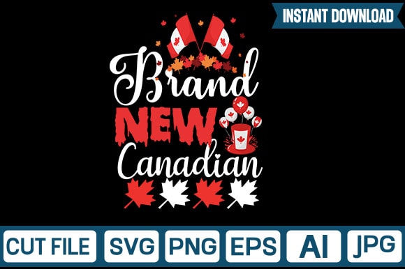 Brand new canadian svg vector t-shirt design