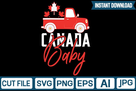 Canada baby svg vector t-shirt design
