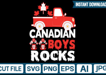 Canadian Boys Rocks svg vector t-shirt design