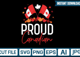 Proud Canadian svg vector t-shirt design