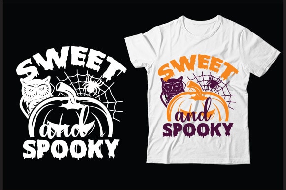 Sweet and spooky svg vector t-shirt design,HALLOWEEN SVG Bundle ...