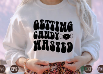 getting candy wasted t shirt design template