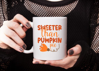 sweeter than pumpkin pie t shirt template vector