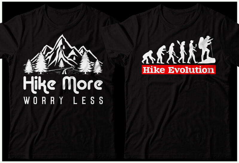 Hiking T-shirt Design Bundle, Hiking tshirt Bundle, Hiking tshirt, Hiking design SVG, Hike tshirt Bundle, Mountain Climb, Hiking Sublumation, Traveling Tshirt, Hiking T Shirts Funny