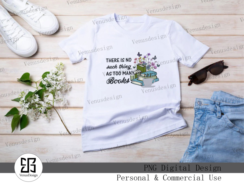 Reading Books Sublimation Bundle Tshirt Design