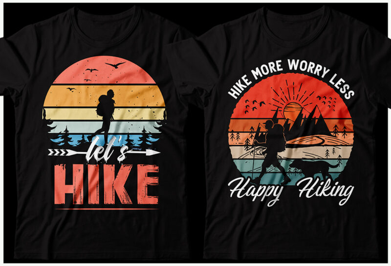 Hiking T-shirt Design Bundle, Hiking tshirt Bundle, Hiking tshirt, Hiking design SVG, Hike tshirt Bundle, Mountain Climb, Hiking Sublumation, Traveling Tshirt, Hiking T Shirts Funny