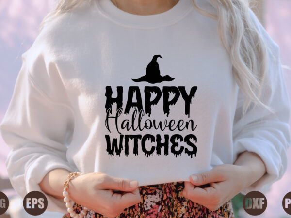 Happy halloween witches graphic t shirt
