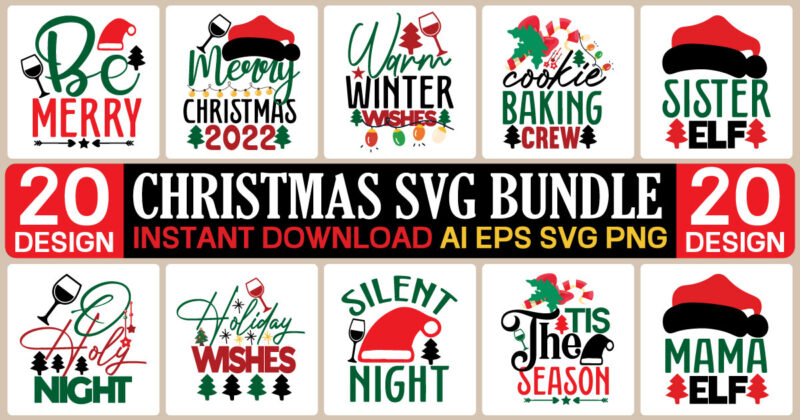 Christmas svg mega bundle , 220 christmas design , christmas svg bundle , 20 christmas t-shirt design , winter svg bundle, christmas svg, winter svg, santa svg, christmas quote svg,