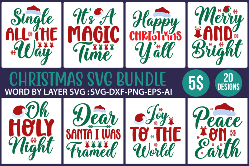 Christmas svg mega bundle , 220 christmas design , christmas svg bundle , 20 christmas t-shirt design , winter svg bundle, christmas svg, winter svg, santa svg, christmas quote svg,