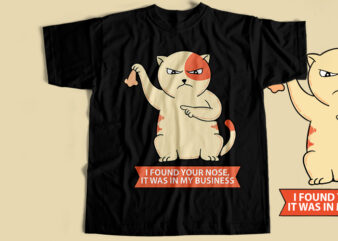 Angry Cat T-Shirt Design