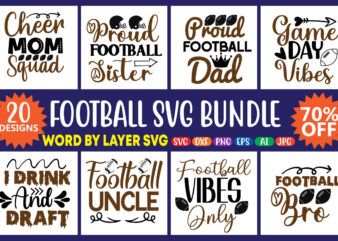 Football Svg Bundle, Football SVG Bundle, Football svg, dxf, png instant download, Fall Shirt SVG, Football Fan svg, Football Mom svg, Fall svg,Football Silhouette, Football Sayings SVG, Cricut file, Cut t shirt graphic design