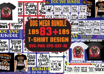 Dog Mega SVG ,T-shrt Bundle, 83 svg design and t-shirt 3 design peeking dog svg bundle, dog breed svg bundle, dog face svg bundle, different types of dog cones, dog