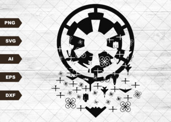 Imperial Ships Vector SVG, Ai, Png, Dxf. Eps