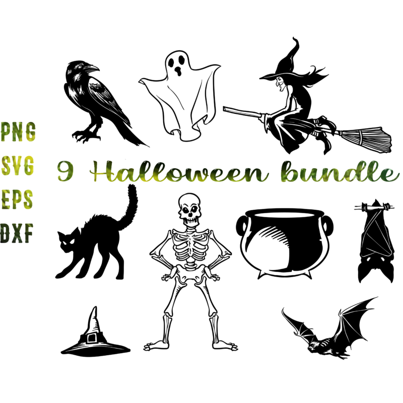 9 Bundles of materials for halloween design, Bundle Halloween t shirt template, Halloween SVG t shirt design bundle, Bundle Halloween, Halloween bundle, Halloween bundles, Halloween SVG Bundle, Bundle Halloween