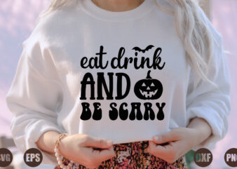 eat drink and be scary vector clipart