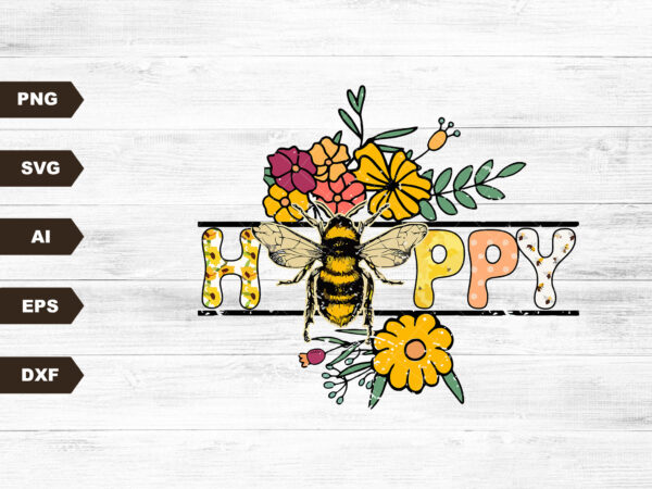 Vintage sublimations, designs downloads, bee happy, svg, clipart, shirt design sublimation downloads, bee kind t-shirt, retro sublimations