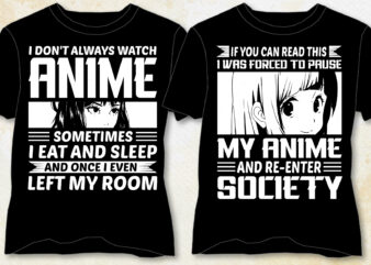 Anime T-Shirt Design-Anime Lover T-Shirt Design