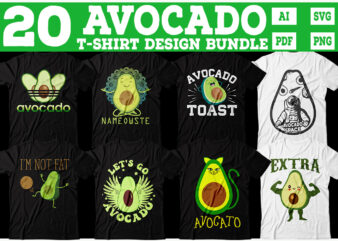 Avocado t-shirt Design Bundle, Avocado Bundle, Avocado tshirt, Avocado design, Avocado typography tshirt, Funny Avocado tees bundle, Avocado design Bundle, Avocado vector, Avocado SVG