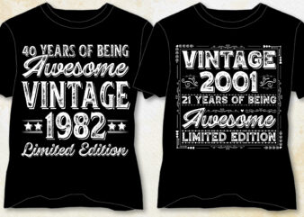 Awesome Vintage Limited Edition T-Shirt Design