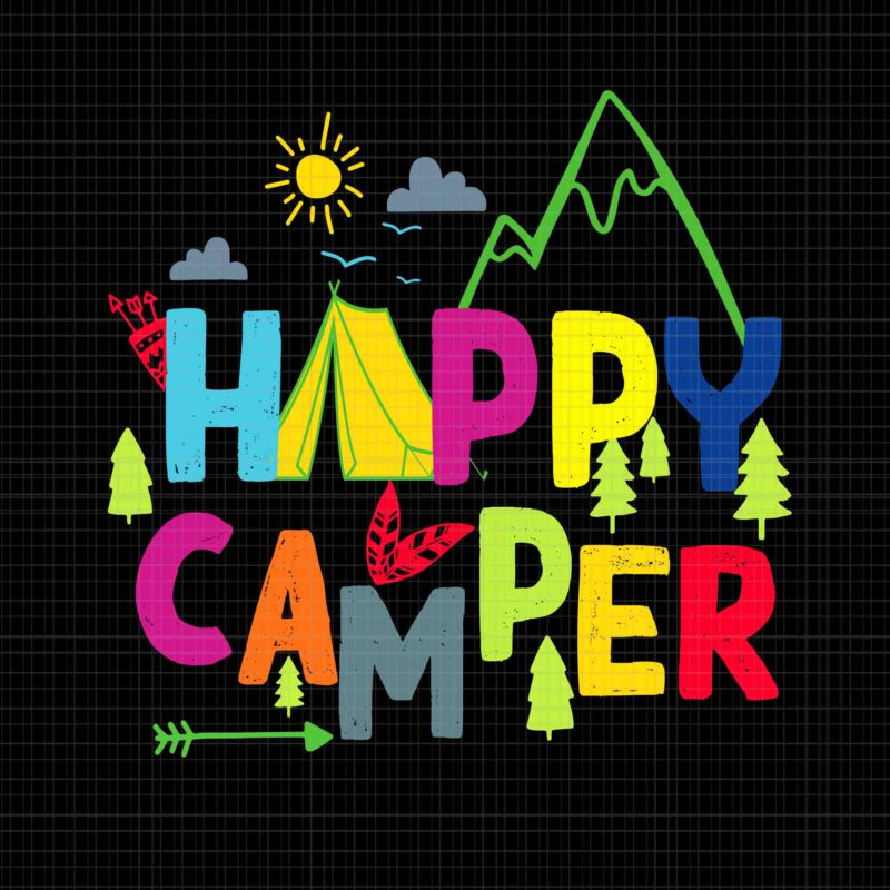 Happy Camper Camping Svg, Happy Camper Svg, Camping Svg