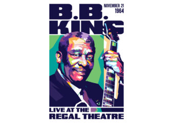 BB KING t shirt template