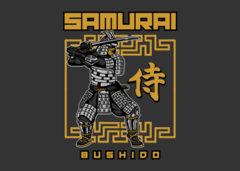 BLACK SAMURAI t shirt template