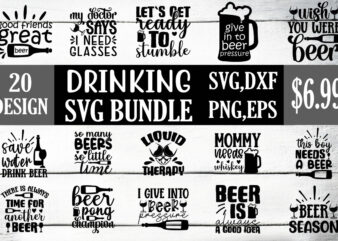 drinking svg bundle