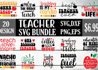 Teacher svg bundle t shirt designs for sale