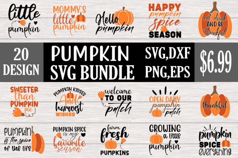pumpkin svg bundle