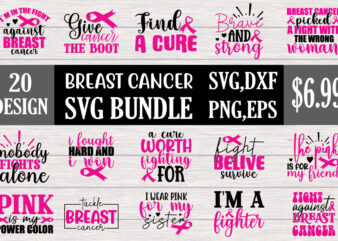 Breast Cancer SVG Bundle