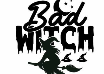 Bad Witch T-shurt Design,Halloween Svg, Dinosaur Skeleton Svg, Spooky Saurus Rex Svg, Kids Cut Files, Funny T-Rex with Pumpkin Svg, Dxf, Eps, Png, Silhouette, Cricut,HALLOWEEN SVG Bundle, HALLOWEEN Clipart, Halloween