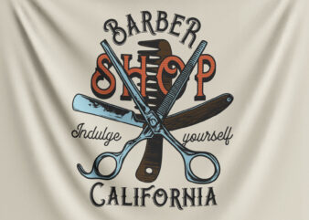 Barbershop Indulge Yourself t shirt template