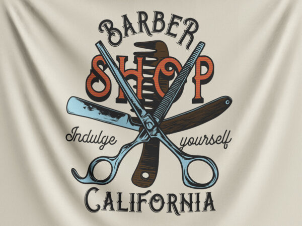 Barbershop indulge yourself t shirt template