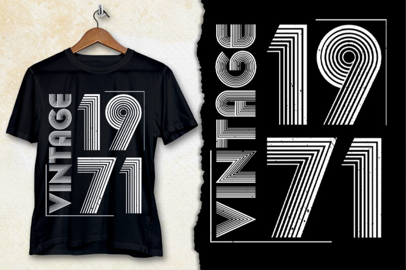 Best of 1971 Birthday T-Shirt Design