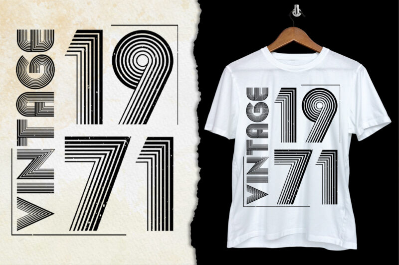 Best of 1971 Birthday T-Shirt Design