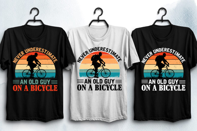 Sunset Vintage Retro T-Shirt Design Bundle