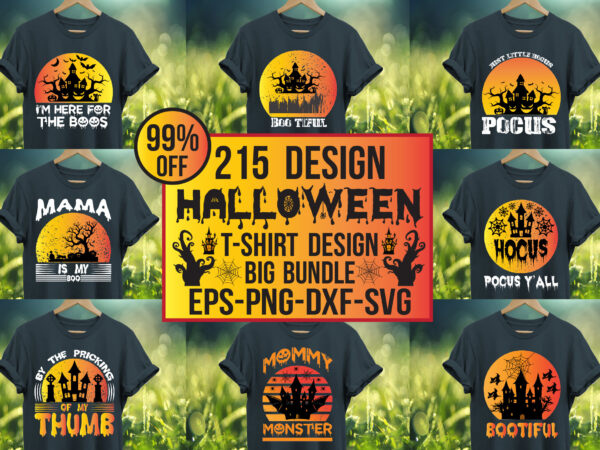 Big halloween t-shirt bundle