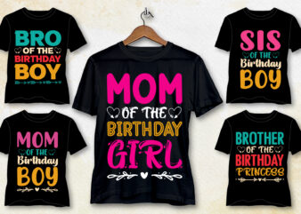 Birthday T-Shirt Design Bundle