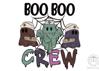 Boo Boo Crew Sublimation t shirt template