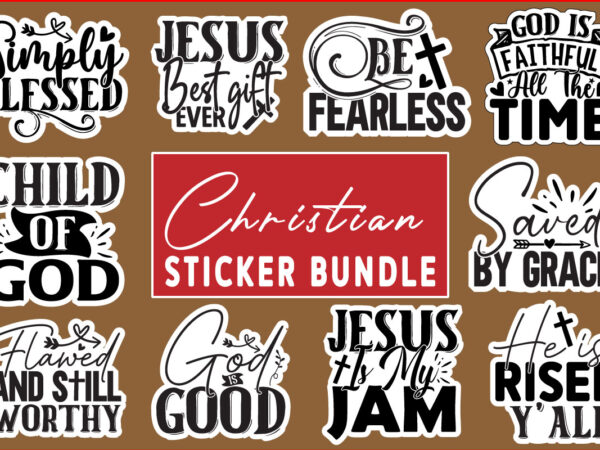 Christian stickers bundle 15 design