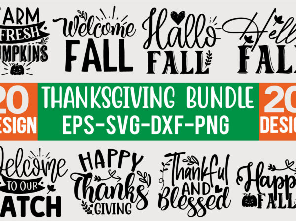 Thanksgiving svg design bundle