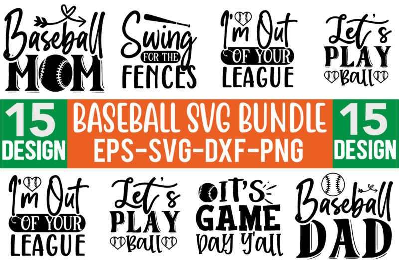 Baseball SVG Design bundle