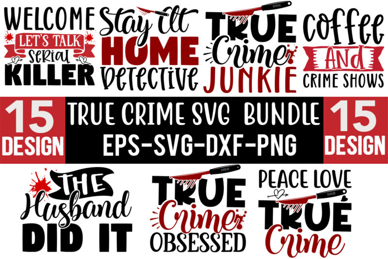 True Crime Mega Bundle 75 Design