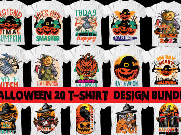 Halloween 20 t-shirt design bundle,halloween svg bundle , good witch t-shirt design , boo! t-shirt design ,boo! svg cut file , halloween t shirt bundle, halloween t shirts bundle, halloween