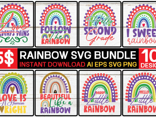 Rainbow svg bundle,rainbow svg, rainbow svg bundle, rainbow png, colorful rainbow svg, rainbow clipart, png dxf pdf, cut files for cricut,bright rainbow svg,colorful rainbow,cut files,kids,birthday,eps,png,printable,cricut,silhouette,commercial use,instant download_cf66,boho rainbow svg bundle,rainbow t shirt design online